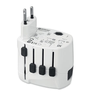 Skross PRO 3-pole world Bianco - personalizzabile con logo