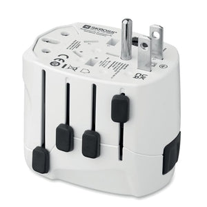 Skross PRO 3-pole world Bianco - personalizzabile con logo