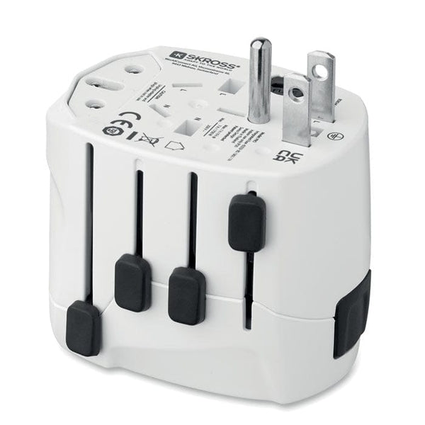Skross PRO 3-pole world Bianco - personalizzabile con logo