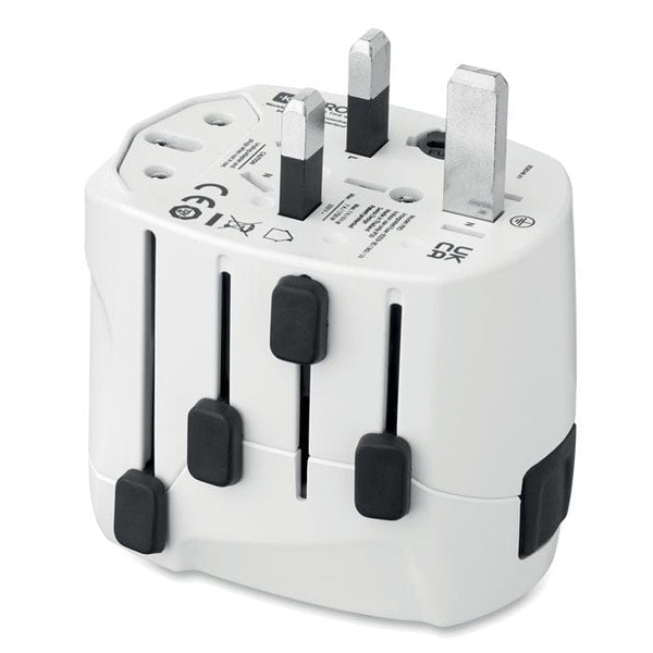 Skross PRO 3-pole world Bianco - personalizzabile con logo
