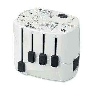 Skross PRO 3-pole world Bianco - personalizzabile con logo
