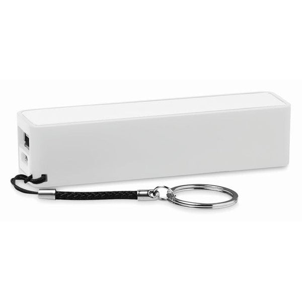 Slim PowerBank 2200 mAh     -22 Bianco - personalizzabile con logo