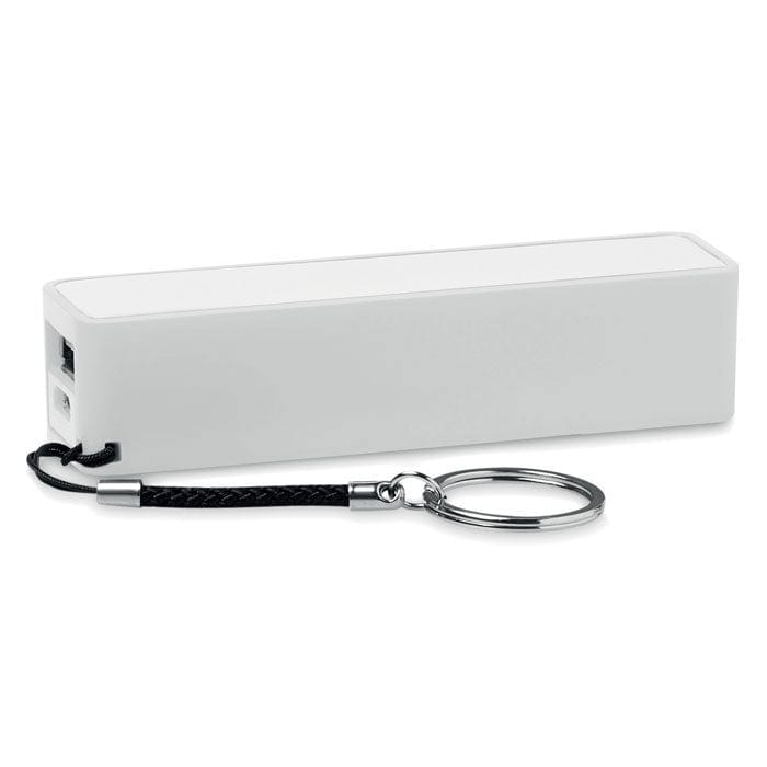 Slim PowerBank 2200 mAh bianco - personalizzabile con logo