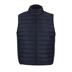 Smanicato Scaldacorpo Stream Uomo blu navy / S - personalizzabile con logo