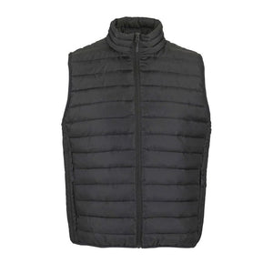 Smanicato Scaldacorpo Stream Uomo grigio scuro / S - personalizzabile con logo