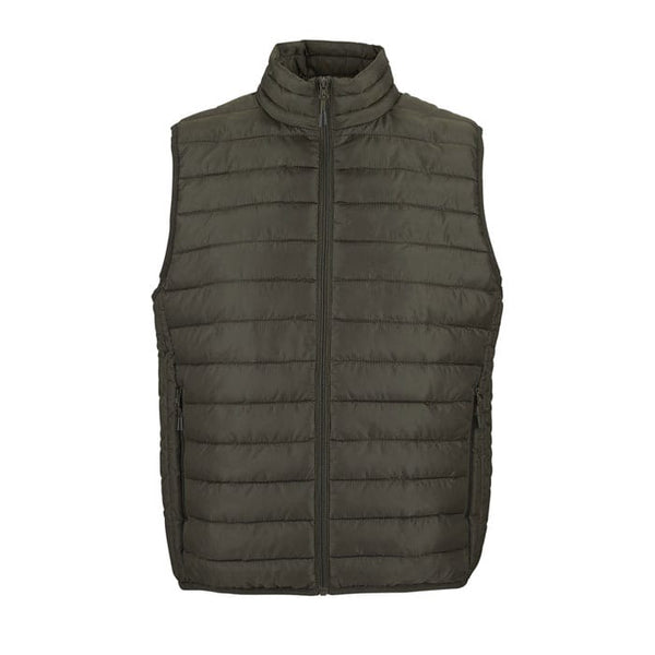 Smanicato Scaldacorpo Stream Uomo kaki / S - personalizzabile con logo