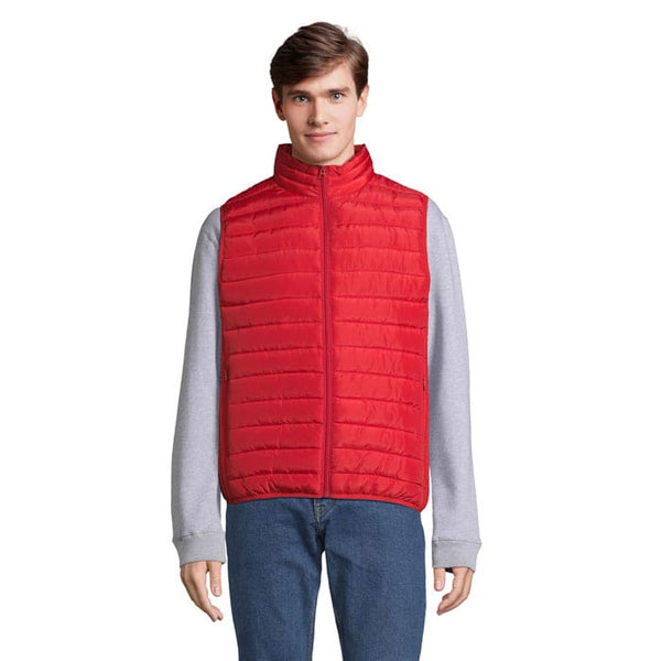 Smanicato Scaldacorpo Stream Uomo Rosso / S - personalizzabile con logo