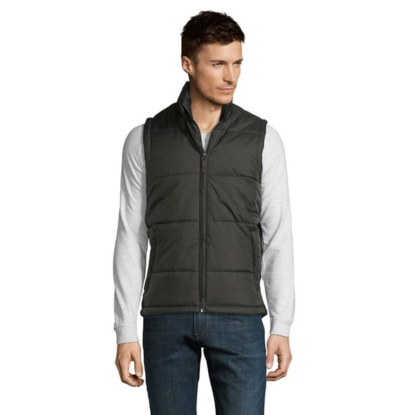 Smanicato Scaldacorpo Trapuntato Warm grigio scuro / S - personalizzabile con logo