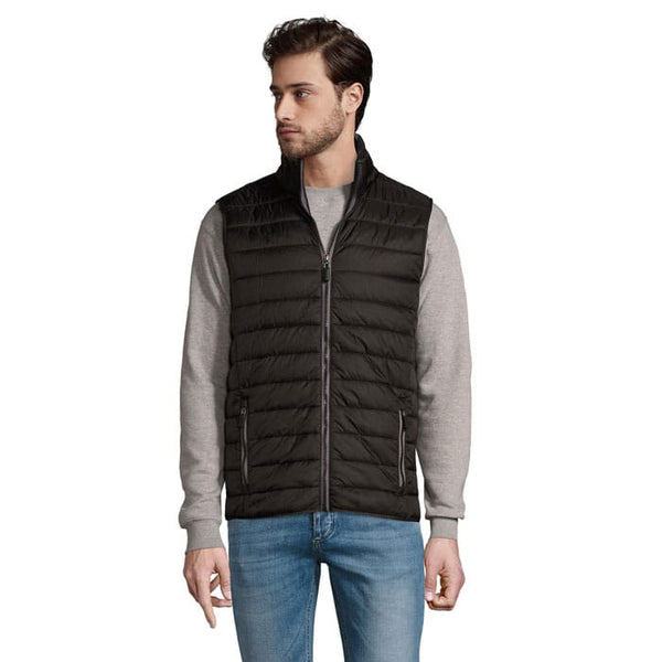 Smanicato Wave Men Scaldacorpo Nero / S - personalizzabile con logo