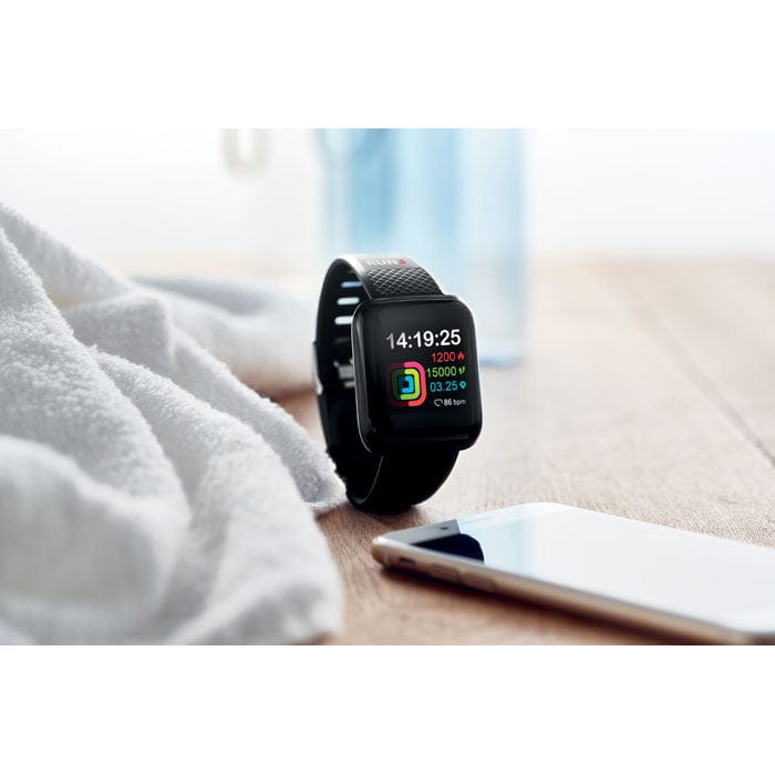 Smart watch wireless Nero - personalizzabile con logo