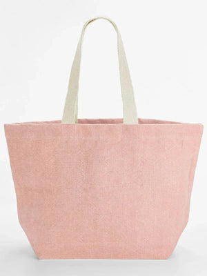 Soft Washed Jute Beach Bag - personalizzabile con logo