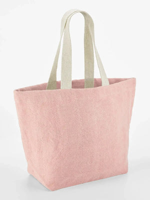 Soft Washed Jute Beach Bag - personalizzabile con logo