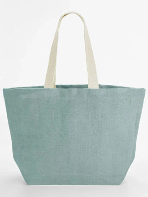 Soft Washed Jute Beach Bag - personalizzabile con logo