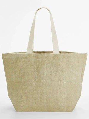 Soft Washed Jute Beach Bag - personalizzabile con logo