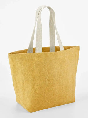 Soft Washed Jute Beach Bag - personalizzabile con logo