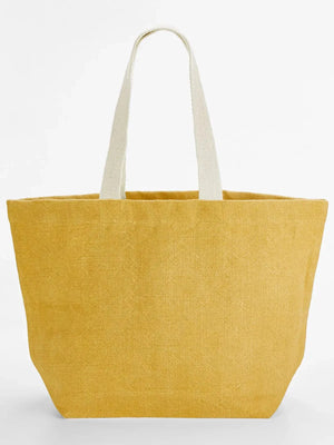 Soft Washed Jute Beach Bag - personalizzabile con logo