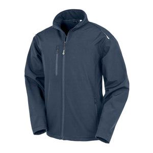 Softshell Recycled 3 Strati Man blu / XS - personalizzabile con logo