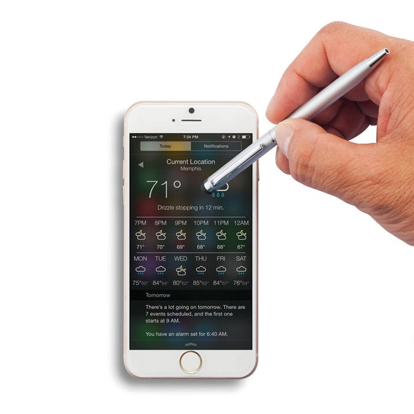 Sottile penna touchscreen in metallo - personalizzabile con logo