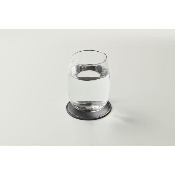 Sottobicchiere rotondo in PU - personalizzabile con logo