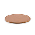 Sottobicchiere rotondo in PU Marrone - personalizzabile con logo
