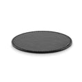Sottobicchiere rotondo in PU Nero - personalizzabile con logo