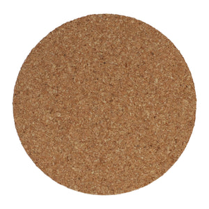 Sottobicchiere rotondo in sughero natural - personalizzabile con logo