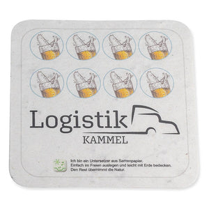 Sottobicchieri piantabili - personalizzabile con logo