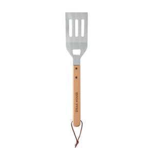 Spatola per barbecue in legno natural - personalizzabile con logo