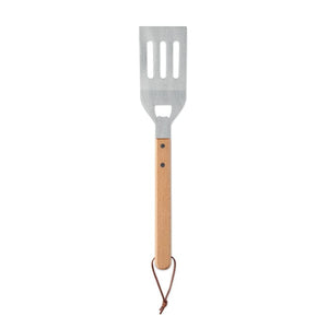 Spatola per barbecue in legno natural - personalizzabile con logo