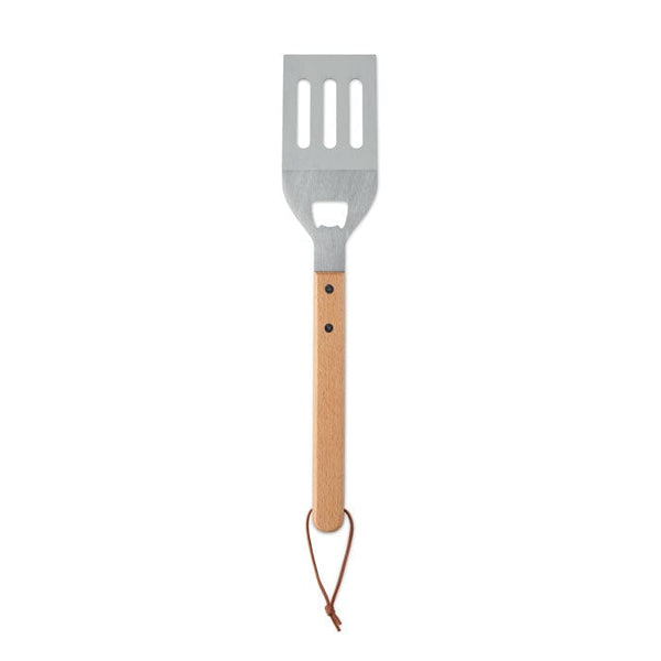 Spatola per barbecue in legno natural - personalizzabile con logo