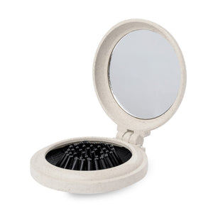 Spazzola con Specchio Flege natural - personalizzabile con logo