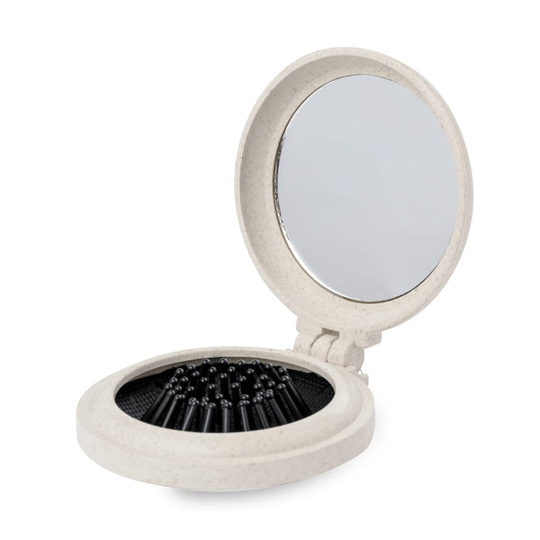 Spazzola con Specchio Flege natural - personalizzabile con logo