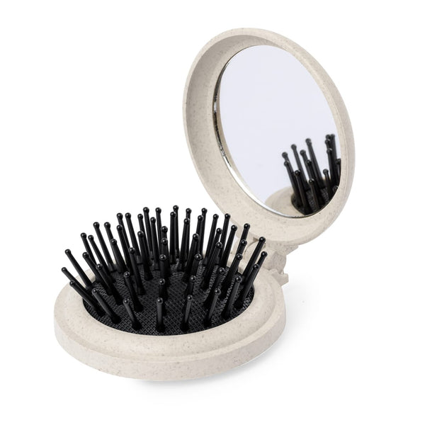 Spazzola con Specchio Flege natural - personalizzabile con logo