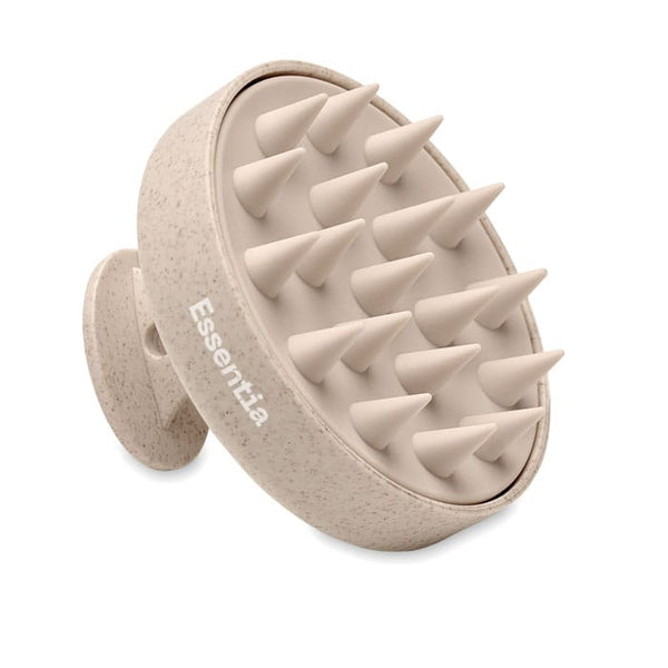Spazzola per massaggio testa Beige - personalizzabile con logo