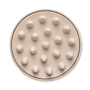 Spazzola per massaggio testa Beige - personalizzabile con logo