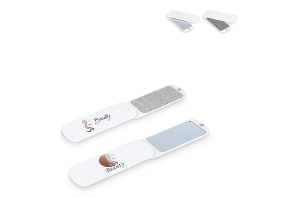 Spazzola per pelucchi con specchio Kaiya Bianco - personalizzabile con logo