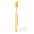 Spazzolino da Denti Becu giallo - personalizzabile con logo
