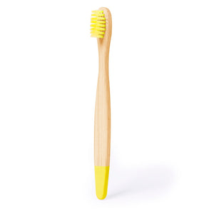 Spazzolino da Denti Becu giallo - personalizzabile con logo