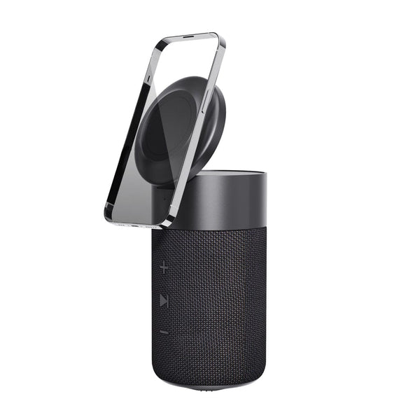 Speaker 10W e caricatore 15W Urban Vitamin Anaheim RCS nero - personalizzabile con logo