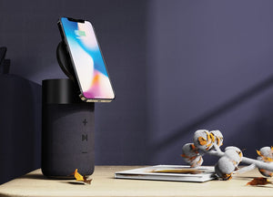 Speaker 10W e caricatore 15W Urban Vitamin Anaheim RCS nero - personalizzabile con logo
