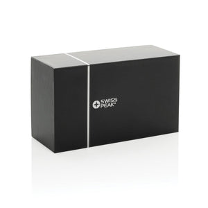 Speaker 10W Swiss Peak in rAlluminio RCS grigio - personalizzabile con logo
