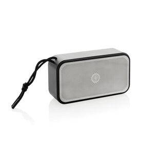 Speaker 10W Swiss Peak in rAlluminio RCS grigio - personalizzabile con logo
