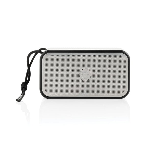 Speaker 10W Swiss Peak in rAlluminio RCS grigio - personalizzabile con logo