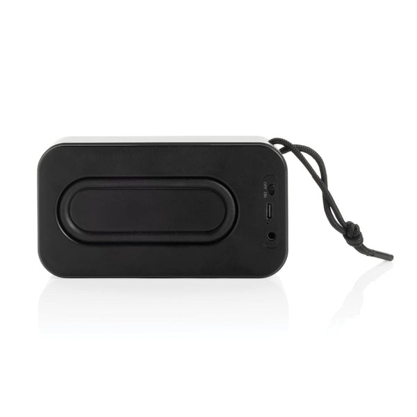 Speaker 10W Swiss Peak in rAlluminio RCS grigio - personalizzabile con logo