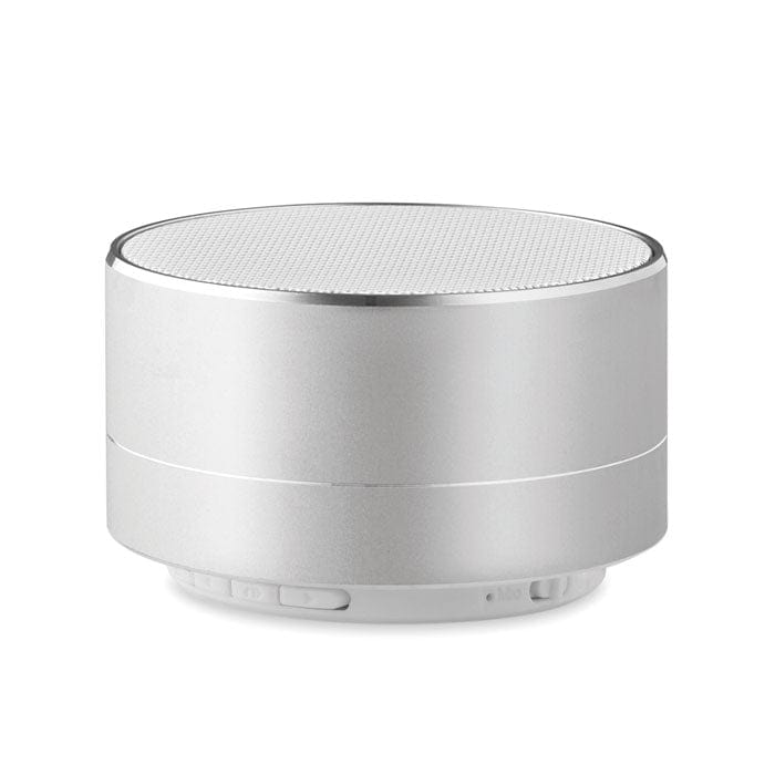 Speaker 3W in alluminio color argento - personalizzabile con logo