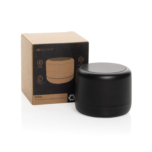 Speaker 3W Peblo con batteria rimovibile RCS - personalizzabile con logo