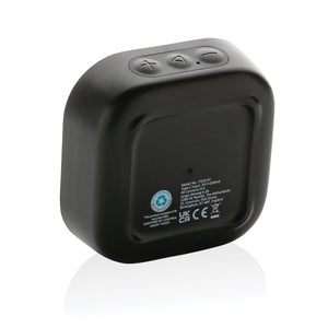 Speaker 3W Soundbox in plastica riciclata RCS nero - personalizzabile con logo