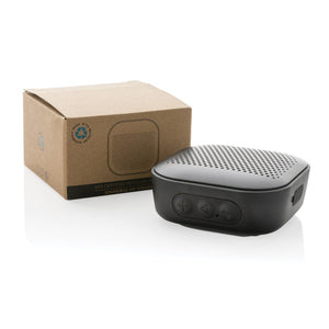 Speaker 3W Soundbox in plastica riciclata RCS nero - personalizzabile con logo