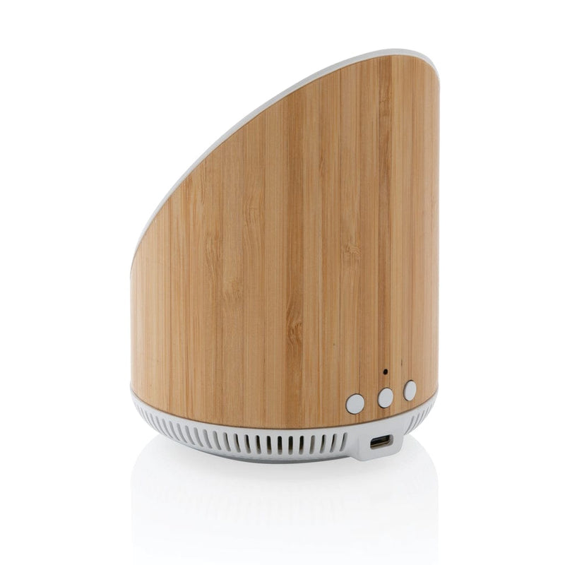 Speaker 5W con caricatore wireless 15W Ovate marrone - personalizzabile con logo