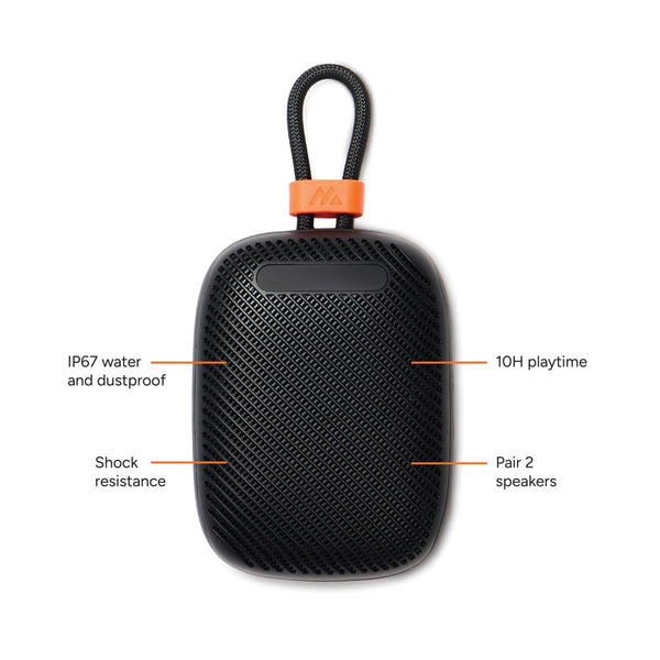 Speaker 5W impermeabile/antipolvere IP67 Nordic Drift Titan nero - personalizzabile con logo